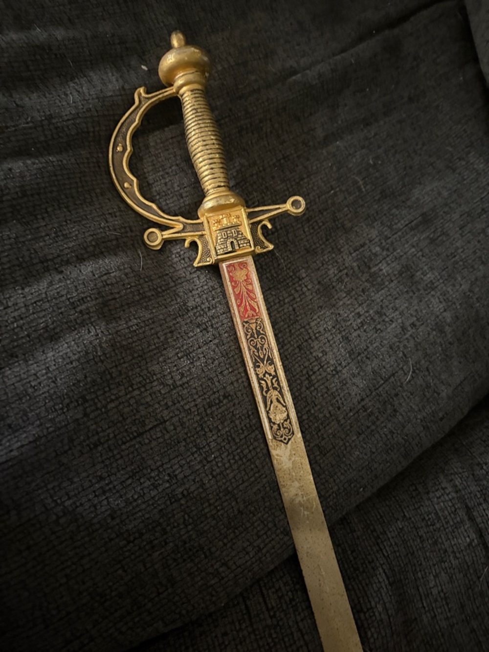 Ornate Gold Decorative Sword Wall Accent - Home Accents